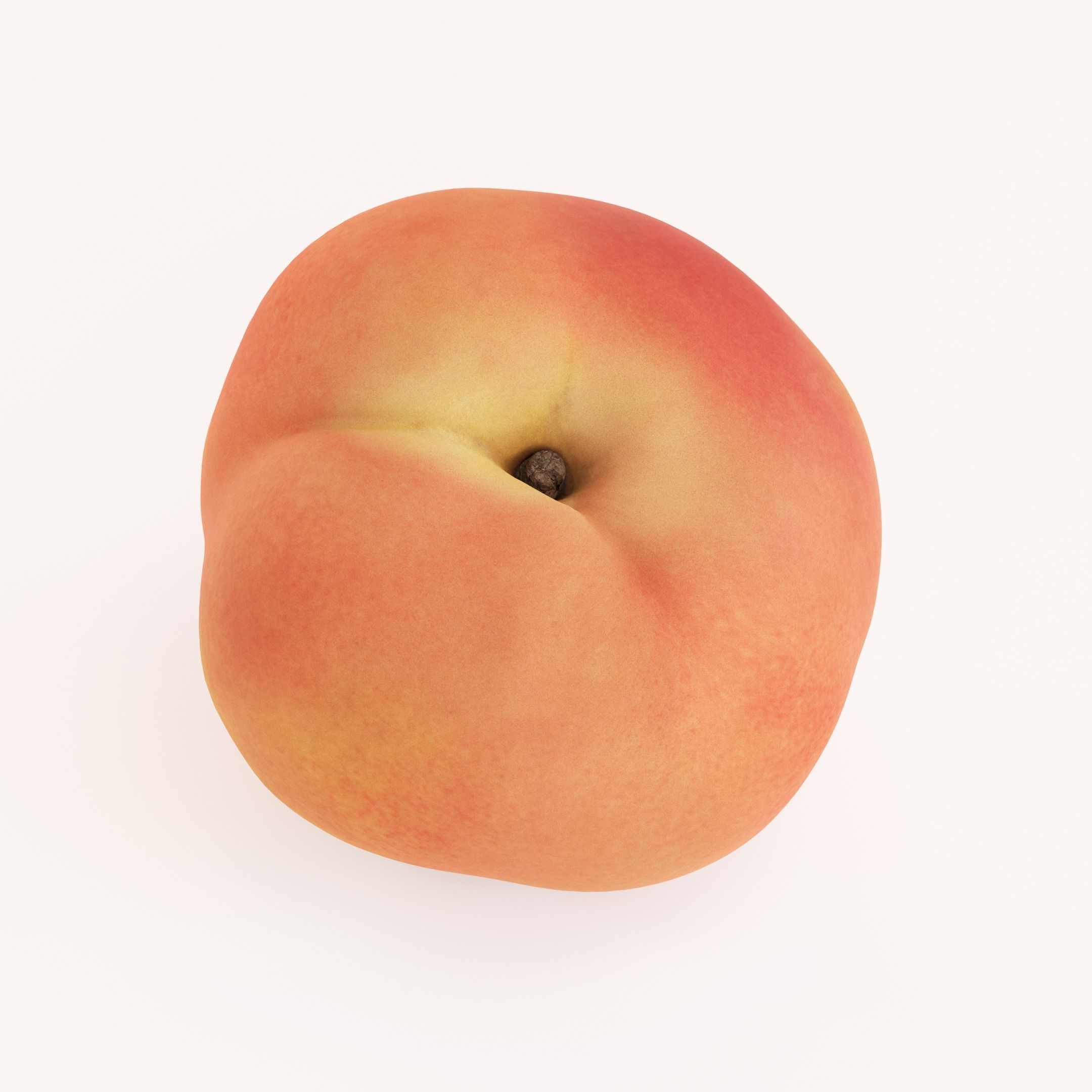 Peach 3D model_3