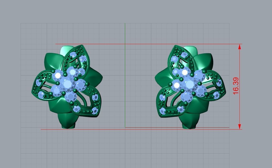 flower jewelry 3D print model_11