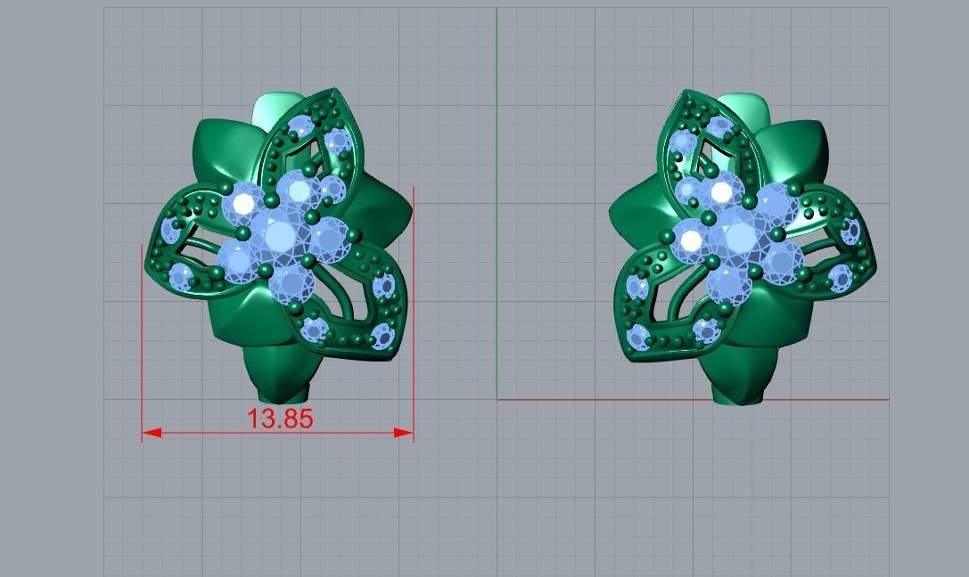 flower jewelry 3D print model_12