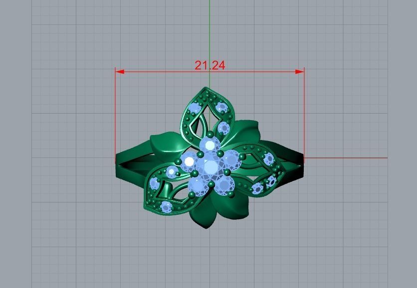 flower jewelry 3D print model_20