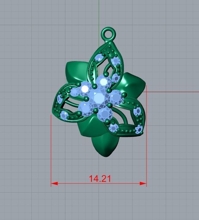flower jewelry 3D print model_25
