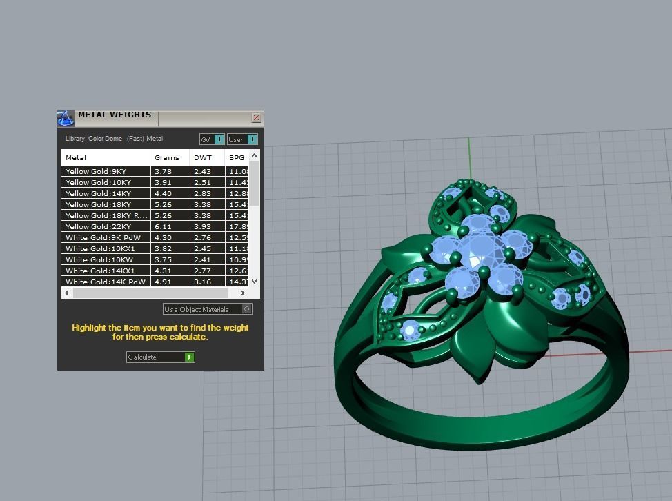 flower jewelry 3D print model_19