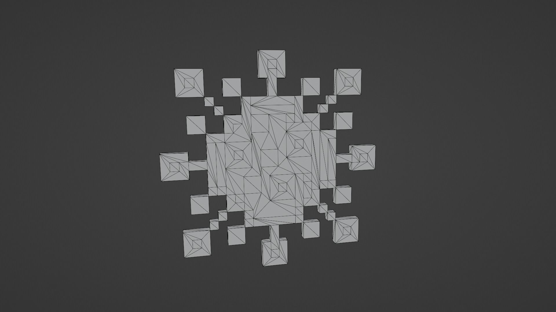 Pixel Corona Virus Low-poly 3D model_11