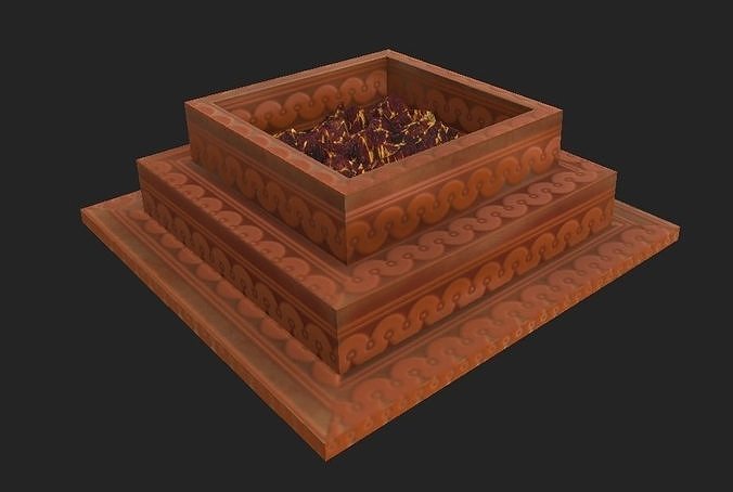 Yoga Pit Low poly Model Free low-poly 3D model