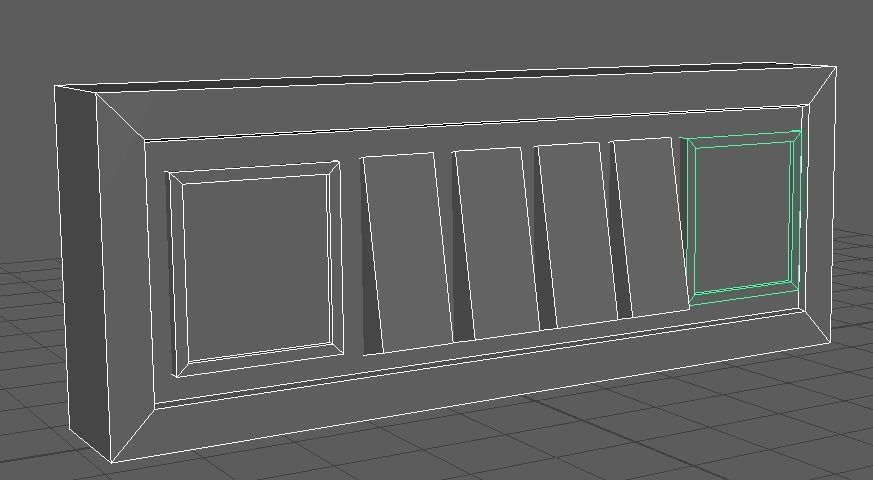 Switch Socket Board low poly Model Free low-poly 3D model_1