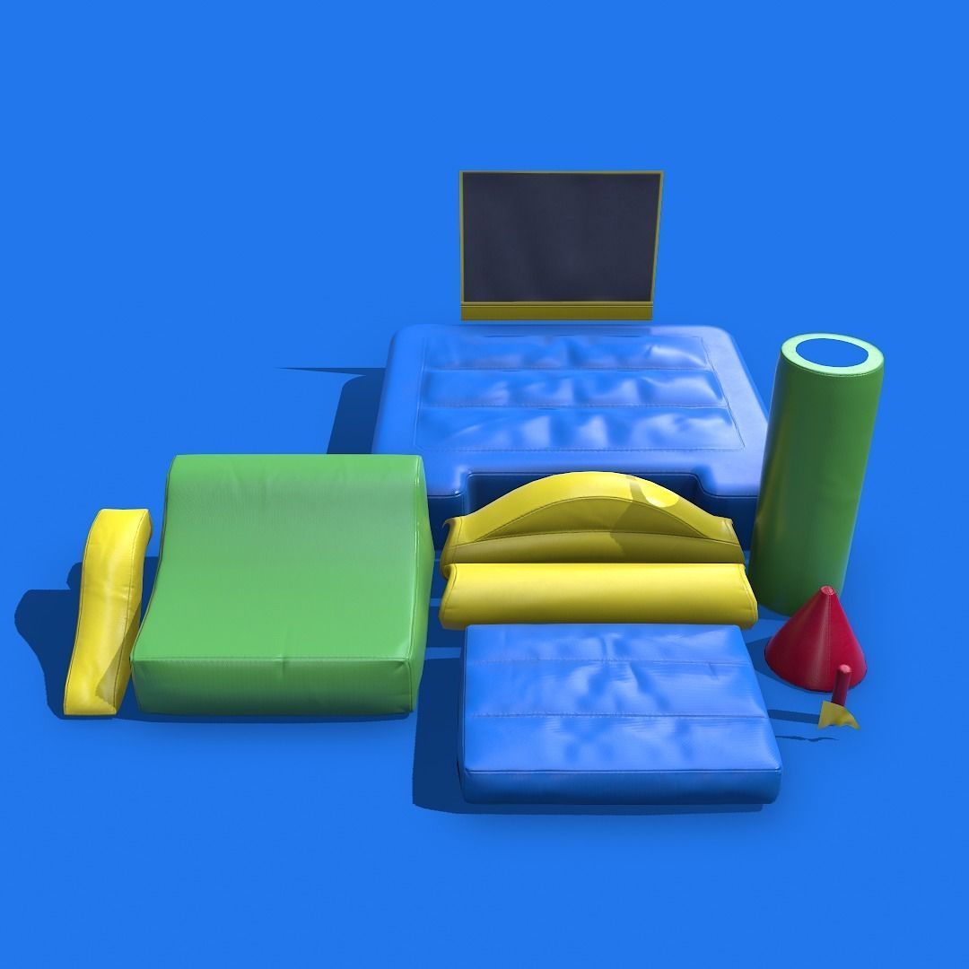 3D model Realistic inflatable castle VR / AR / low-poly | CGTrader