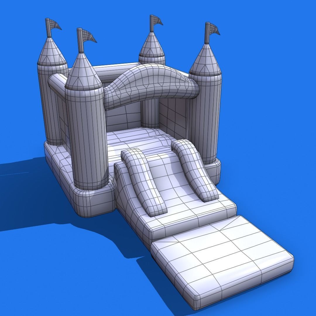 3D model Realistic inflatable castle VR / AR / low-poly | CGTrader