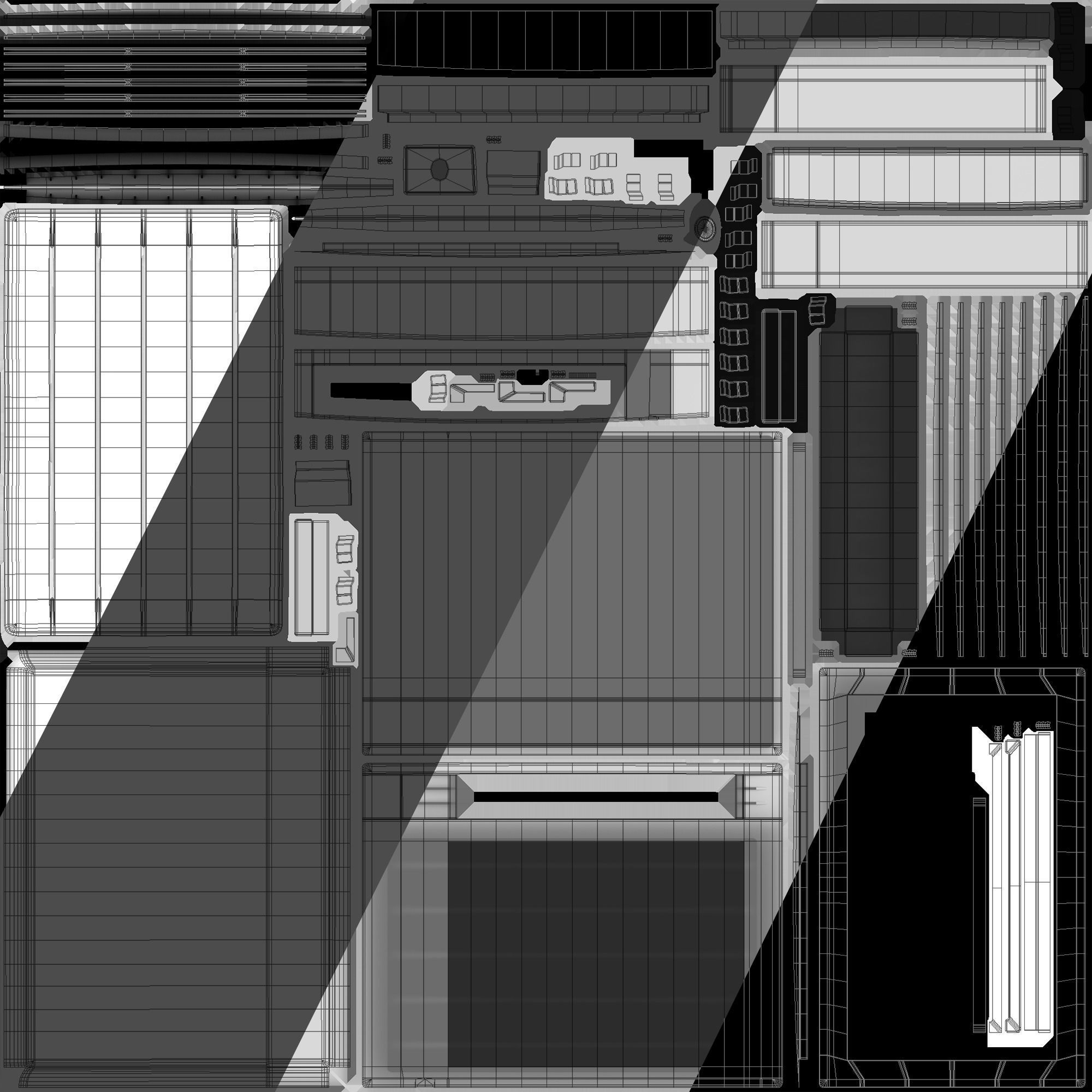 Floor standing air conditioner 3D model_11