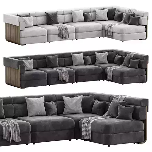 IMBU BOUCLE 5-PIECE SECTIONAL SOFA