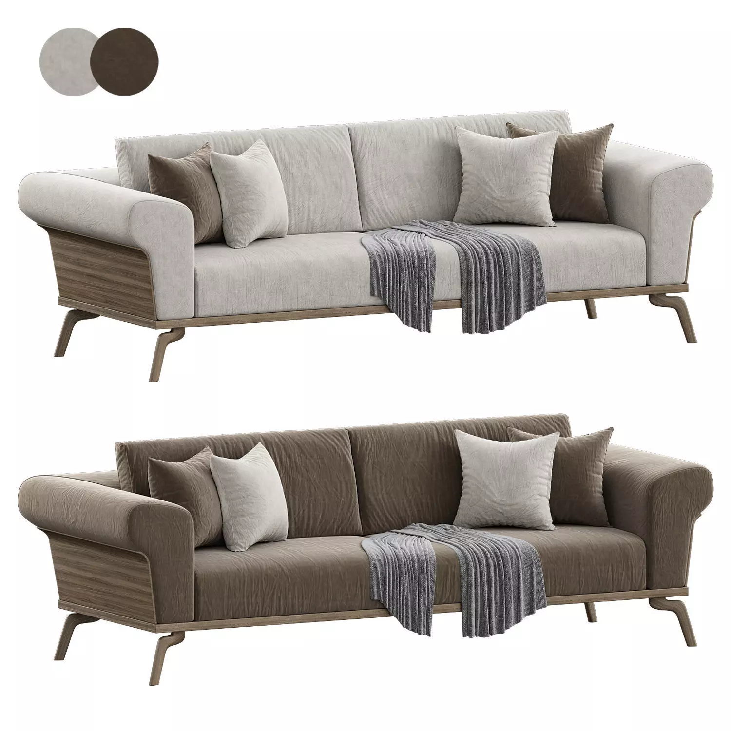 Vienna Koltuk Takimi Sofa 3D model