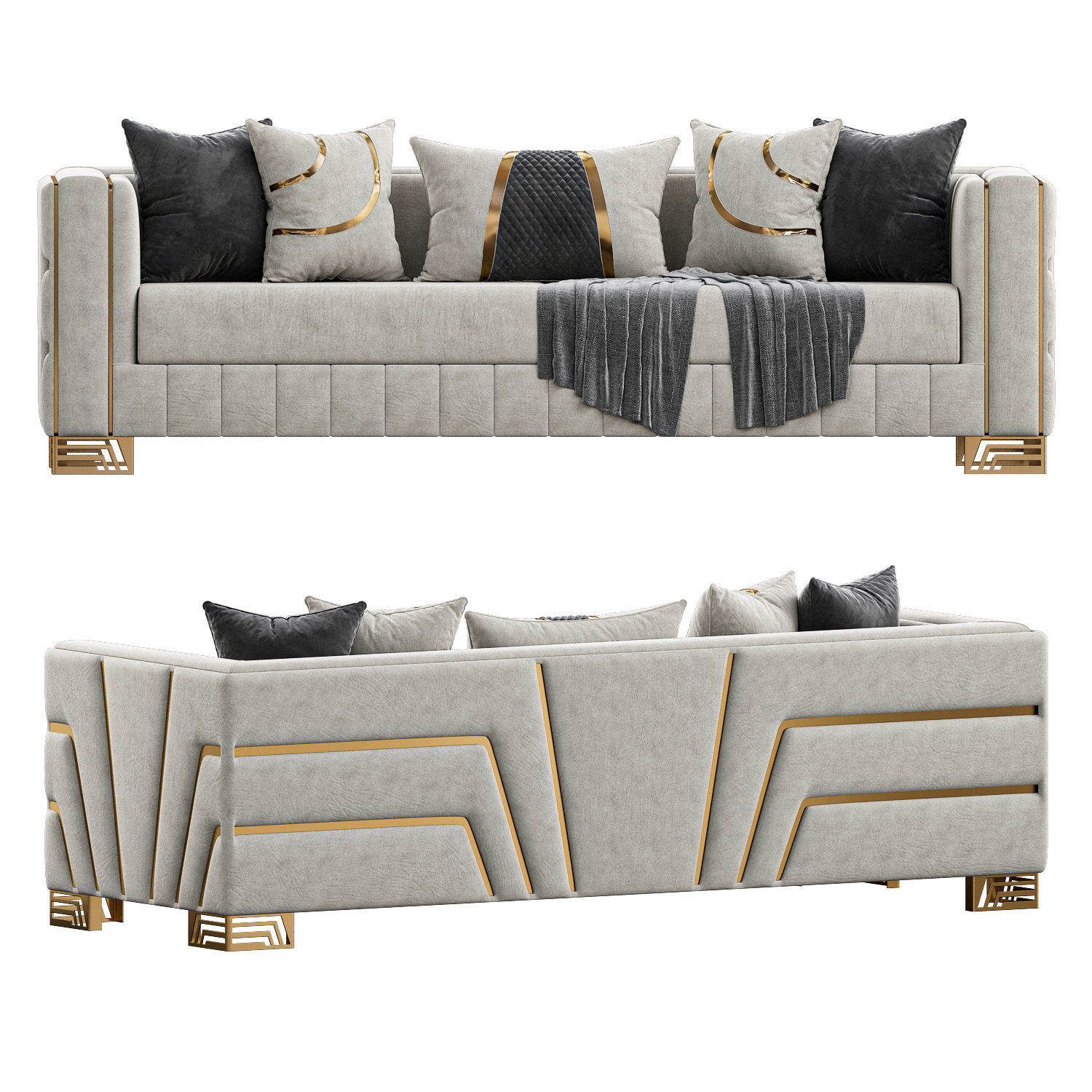 Hermes Salon Takimi Sofa 3D model_2