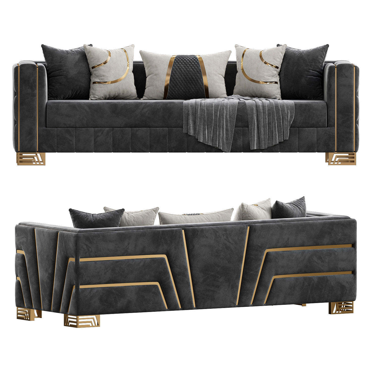Hermes Salon Takimi Sofa 3D model_3