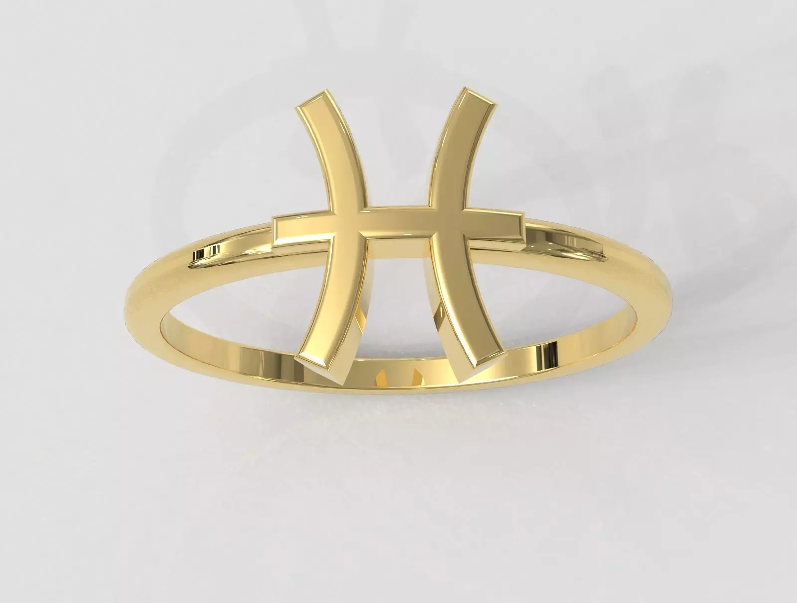 Zodiac Ring - Pisces 3D print model_0