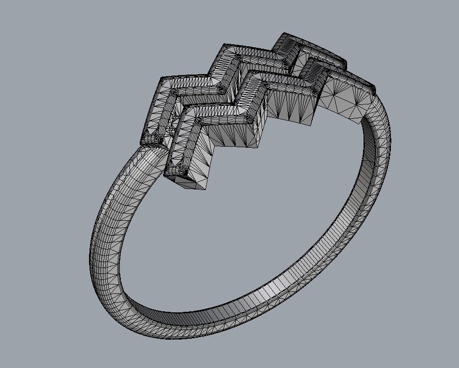 Zodiac Ring - Aquarius 3D print model_10