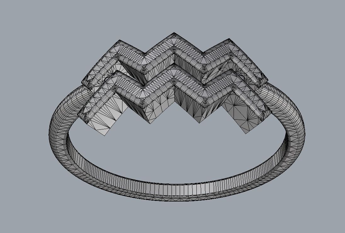 Zodiac Ring - Aquarius 3D print model_9