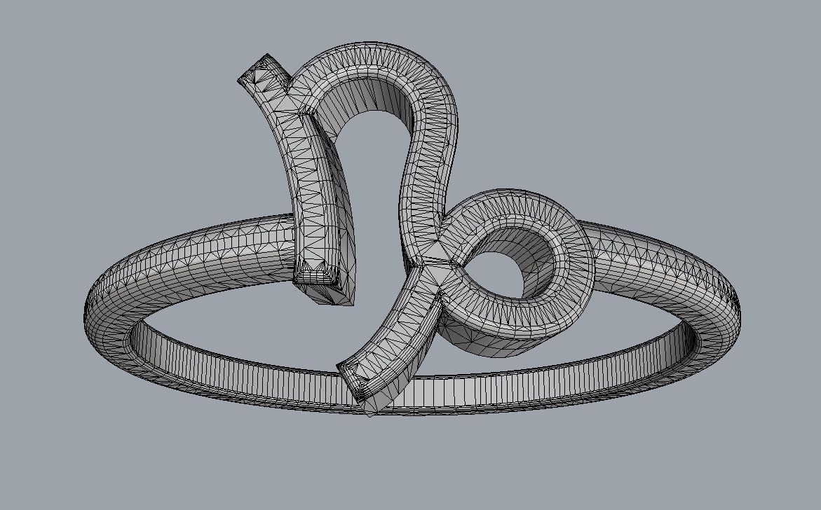 Zodiac Ring - Capricorn 3D print model_9