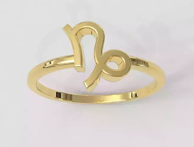 Zodiac Ring - Capricorn 3D print model