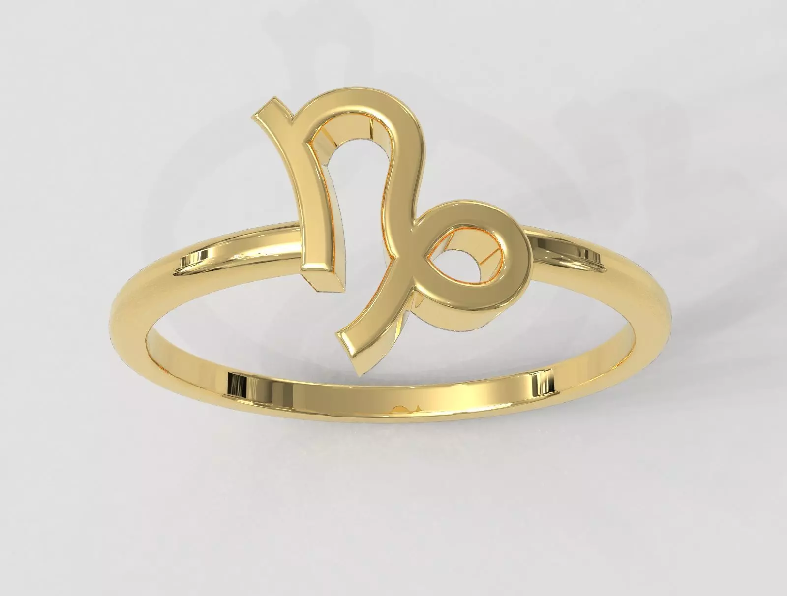 Zodiac Ring - Capricorn 3D print model_0