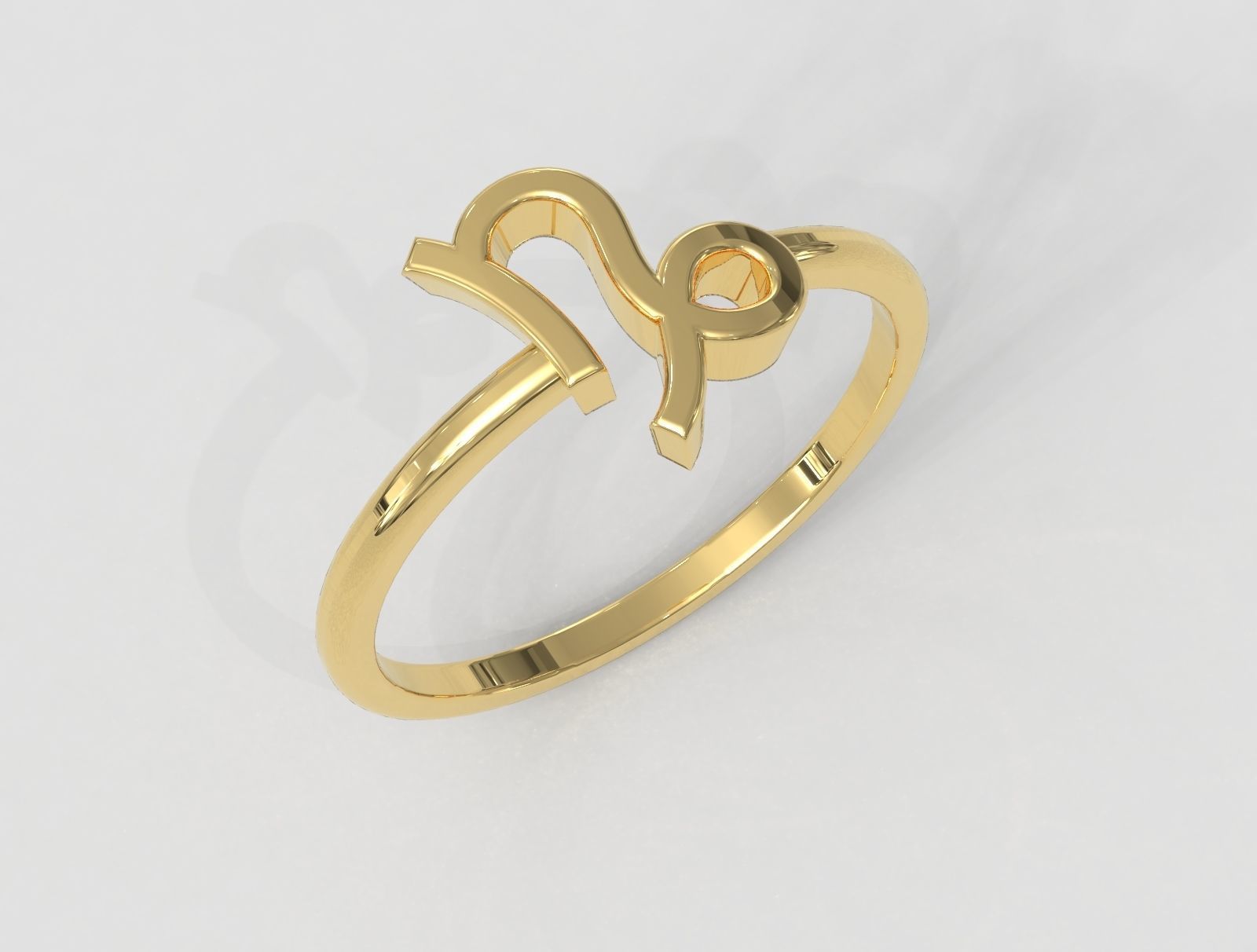 Zodiac Ring - Capricorn 3D print model_1