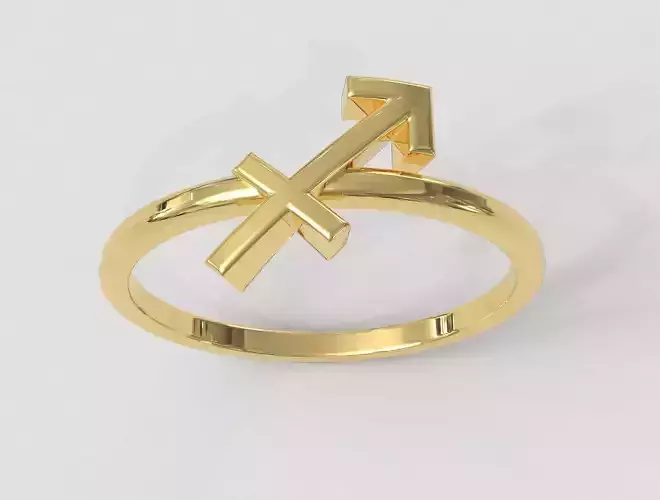 Zodiac Ring - Sagitarius 3D print model