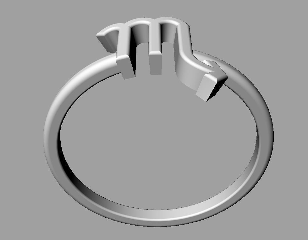 Zodiac Ring - Scorpio 3D print model_12