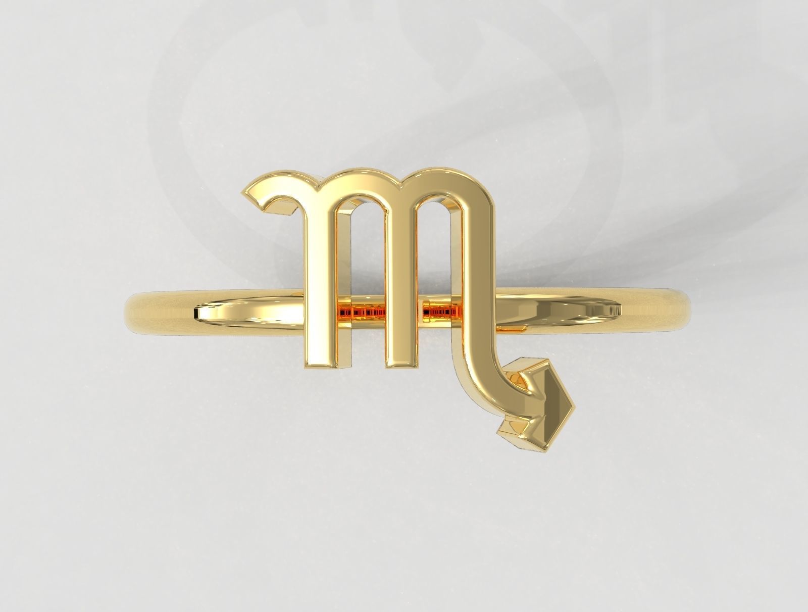 Zodiac Ring - Scorpio 3D print model_2