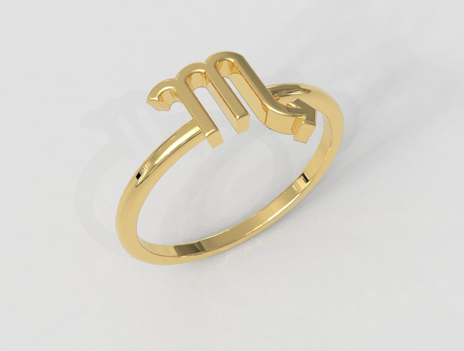 Zodiac Ring - Scorpio 3D print model_1