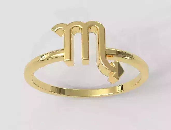 Zodiac Ring - Scorpio 3D print model