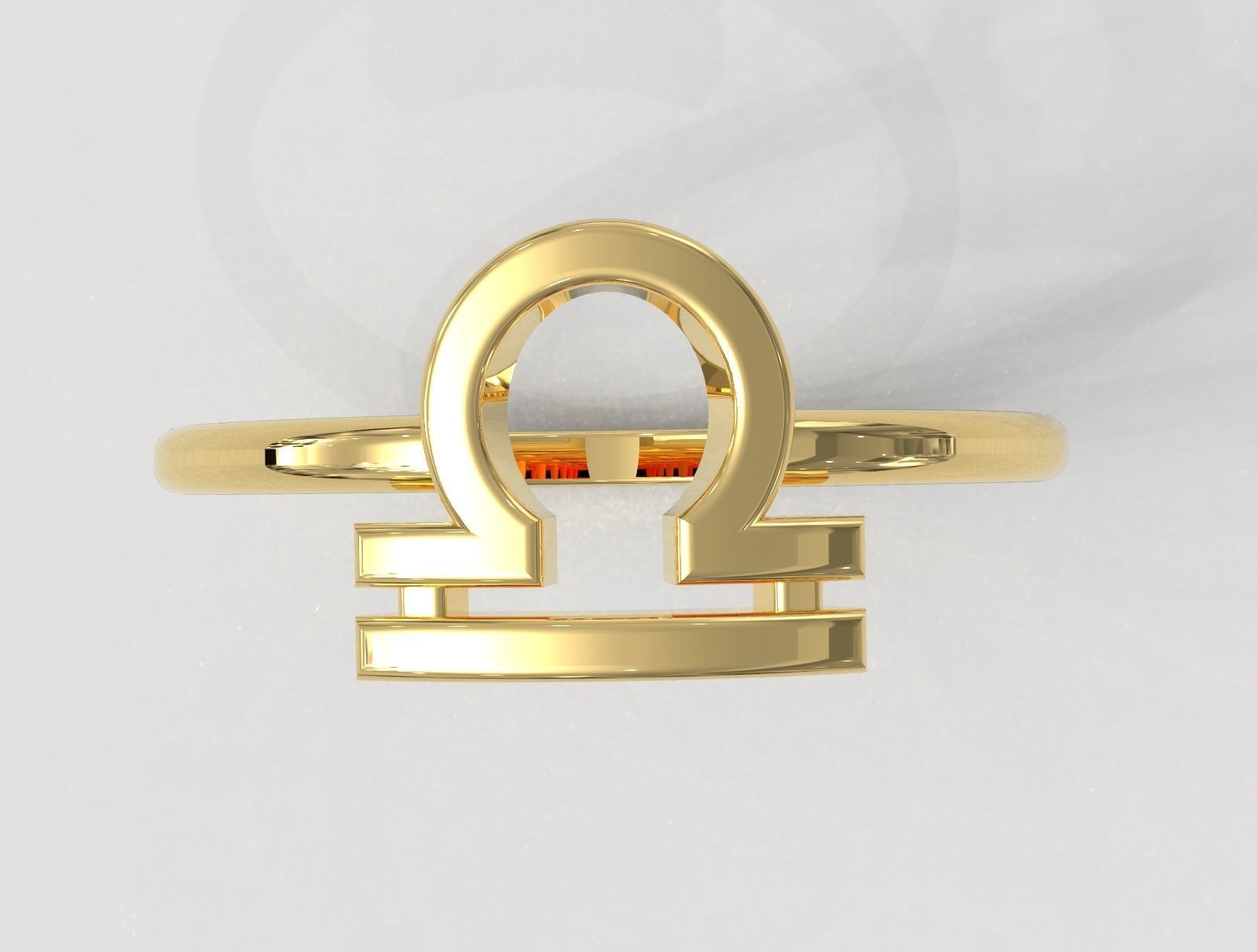 Zodiac Ring - Libra 3D print model_2