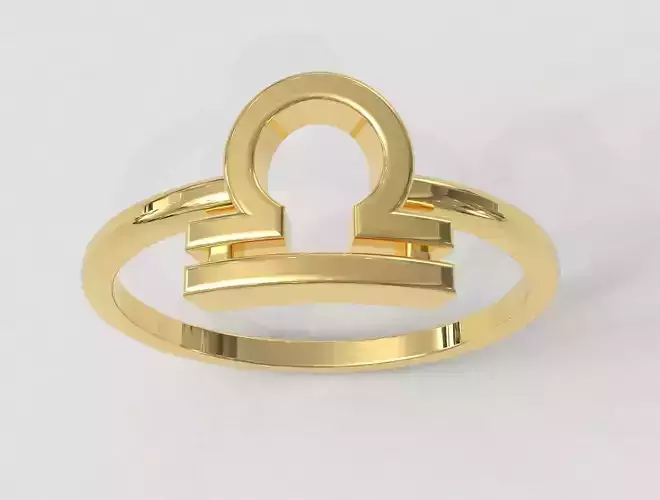 Zodiac Ring - Libra 3D print model