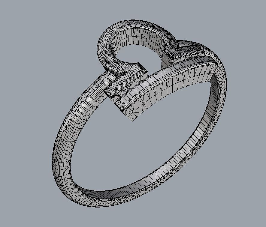 Zodiac Ring - Libra 3D print model_9