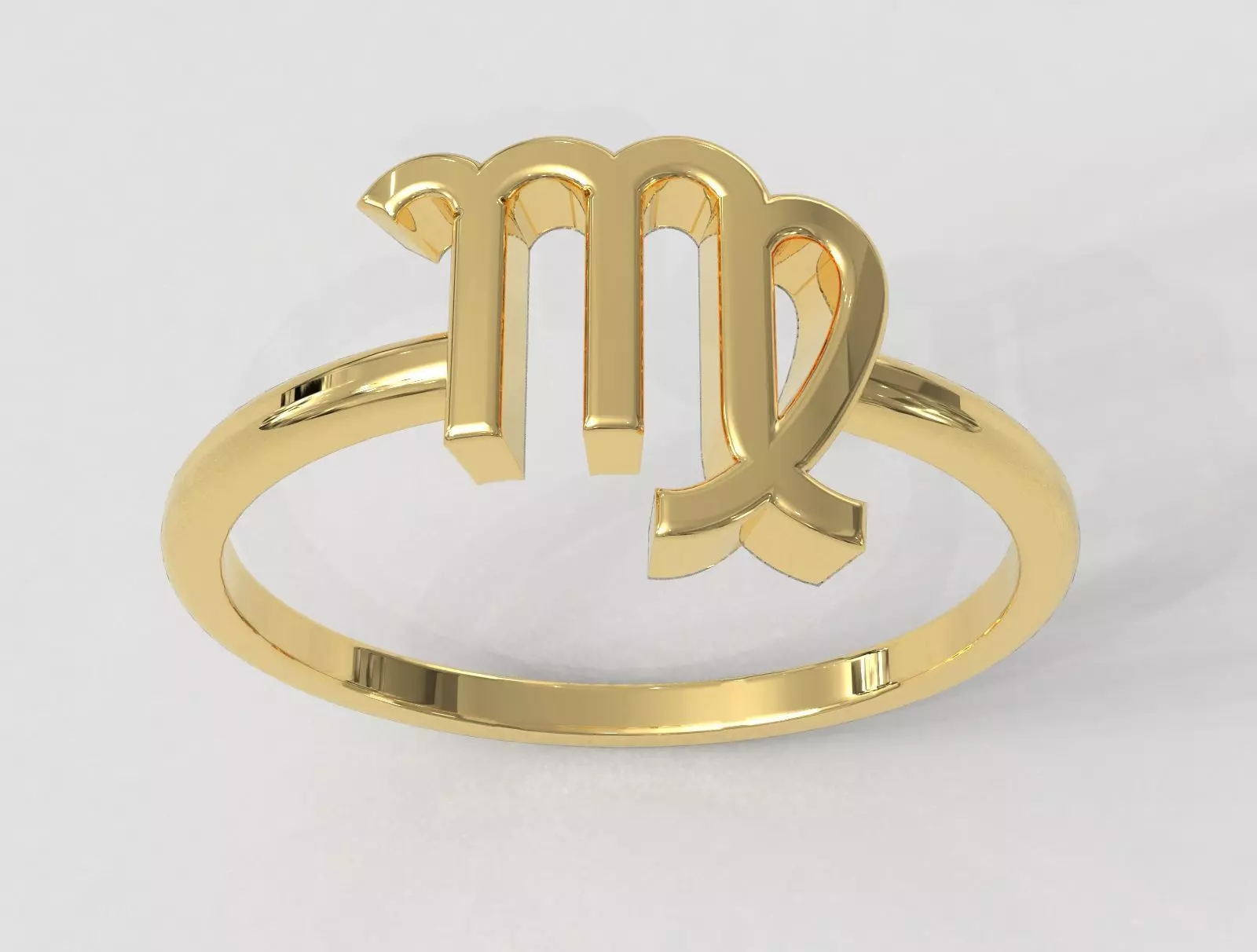 Zodiac Ring - Virgo 3D print model_0