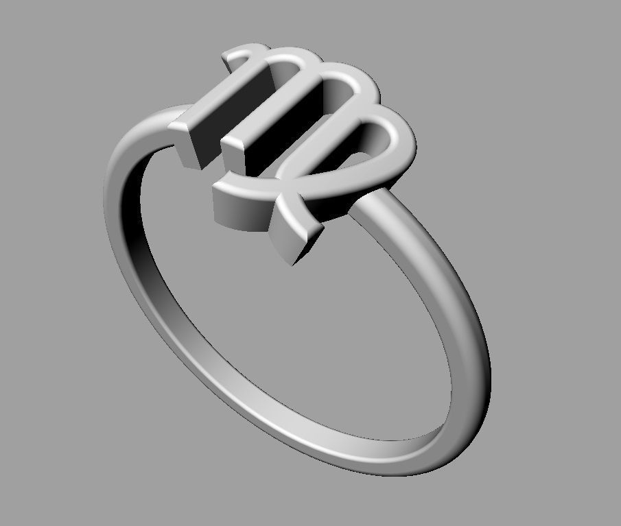 Zodiac Ring - Virgo 3D print model_13