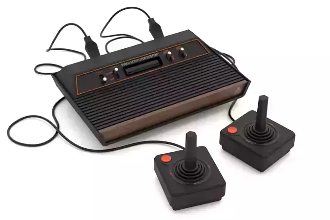 Atari 2600 game console 3D model