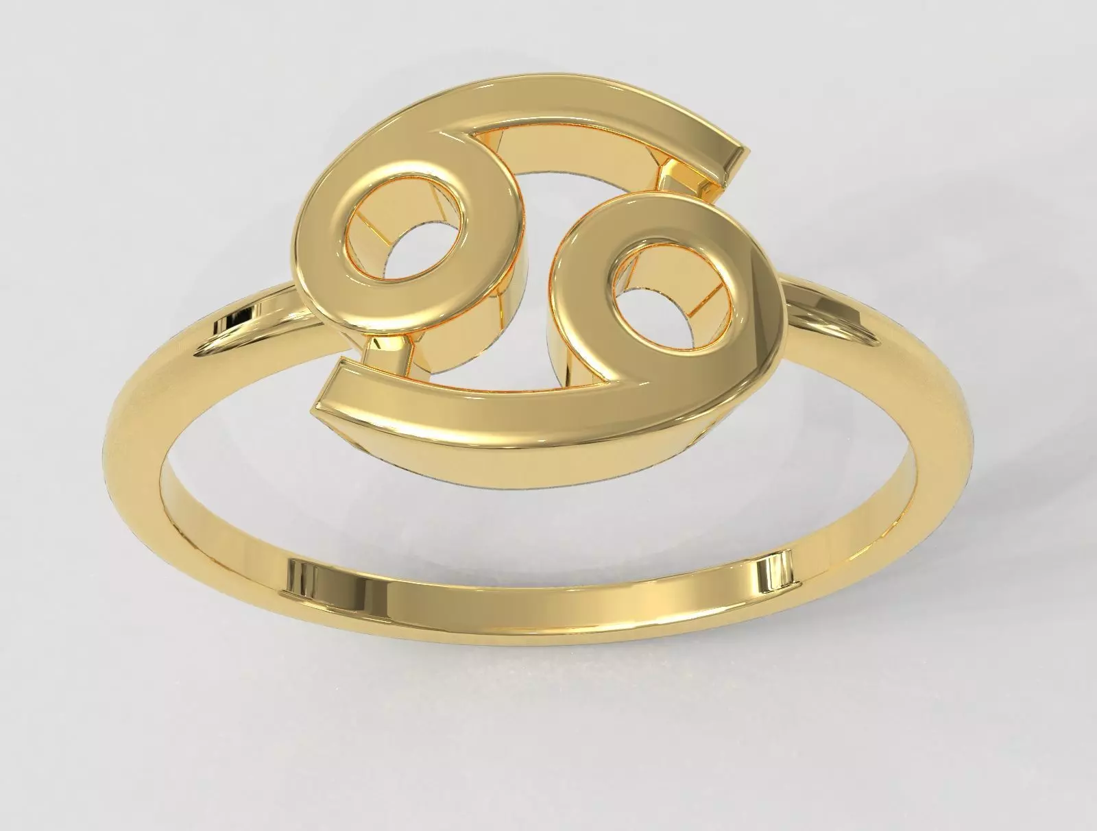 Zodiac Ring - Cancer 3D print model_0