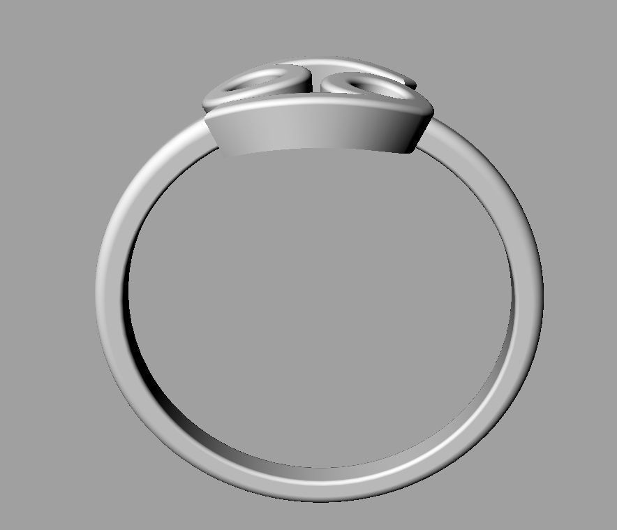 Zodiac Ring - Cancer 3D print model_12