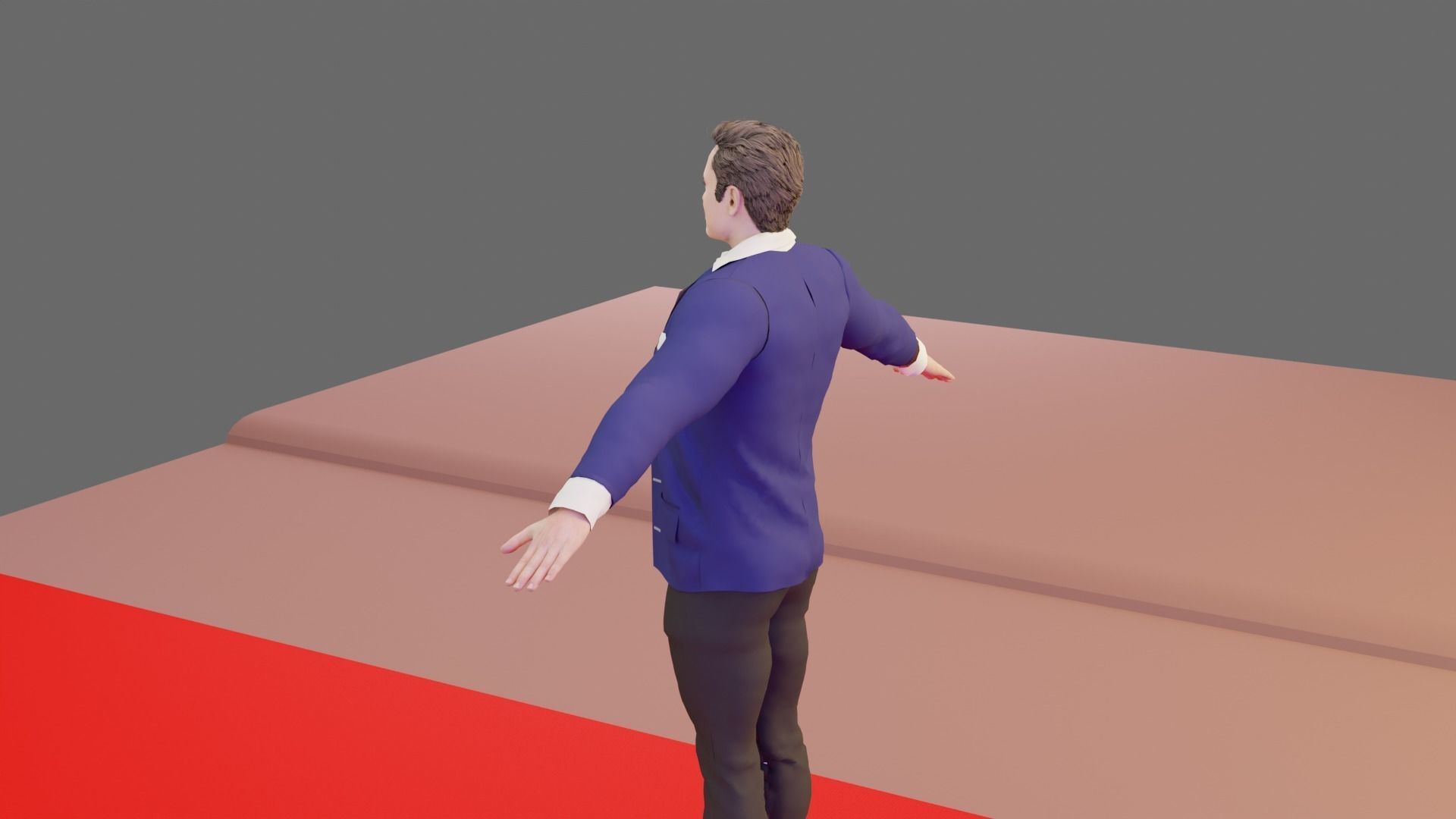 Elon Musk Rigged  Low-poly 3D model_7