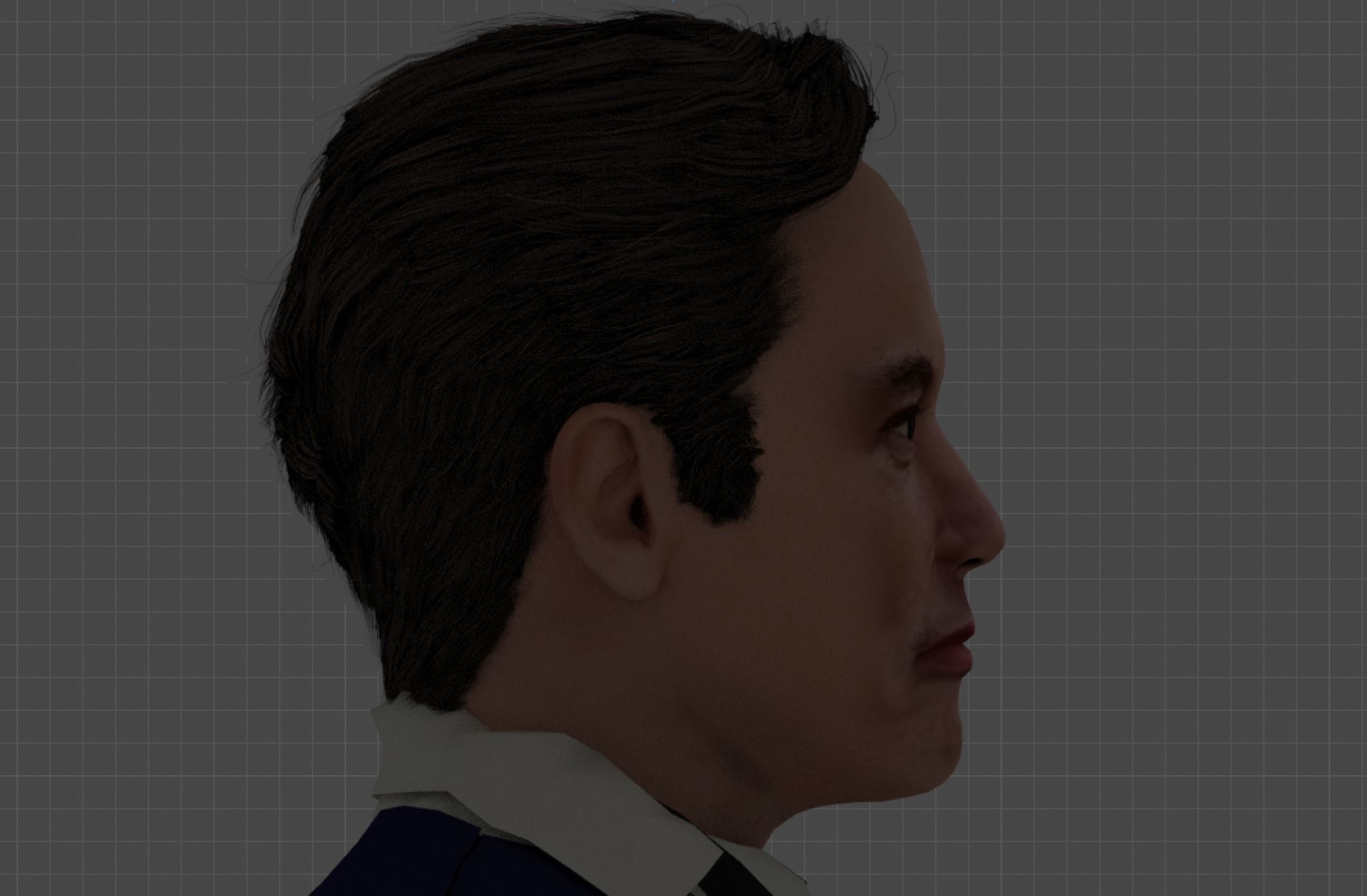 Elon Musk Rigged  Low-poly 3D model_20