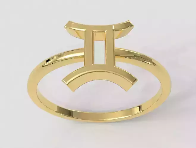 Zodiac Ring - Gemini 3D print model