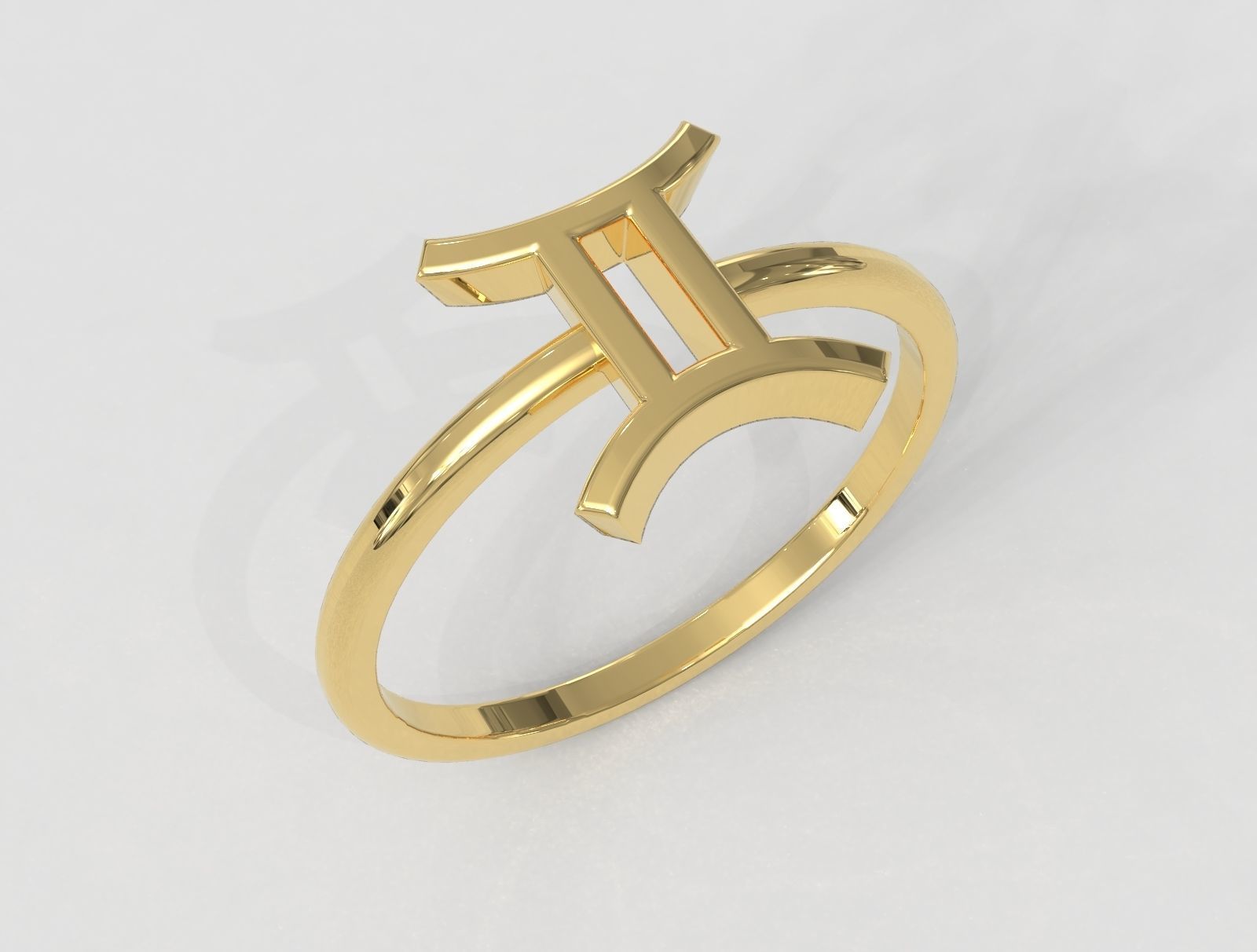 Zodiac Ring - Gemini 3D print model_1