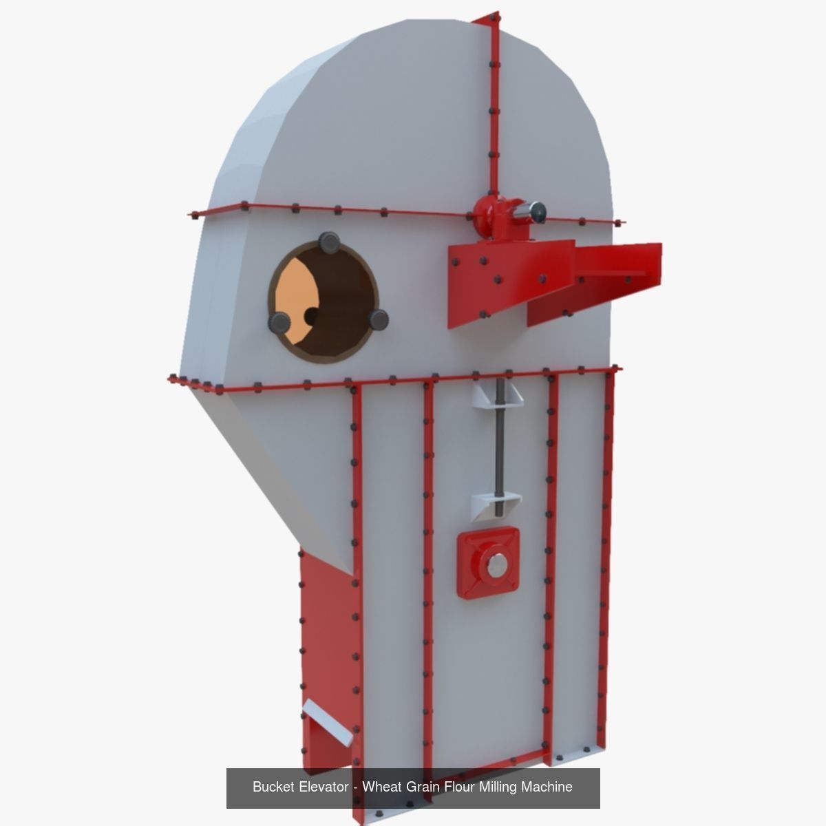 Wheat Grain Flour Milling Machine PACK 1 3D Model Collection_4