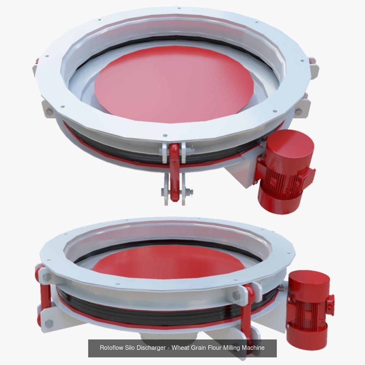 Wheat Grain Flour Milling Machine PACK 1 3D Model Collection_5