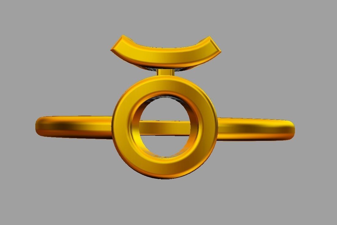 Zodiac Ring - Taurus 3D print model_7