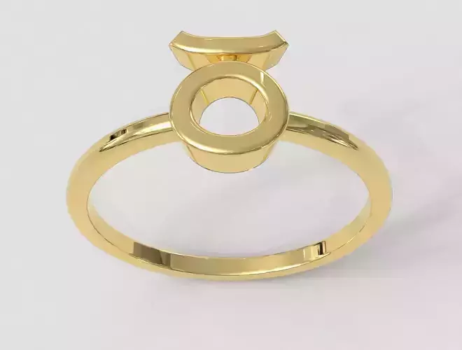 Zodiac Ring - Taurus 3D print model