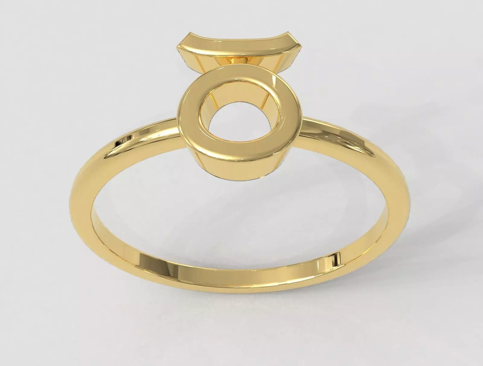 Zodiac Ring - Taurus 3D print model_0