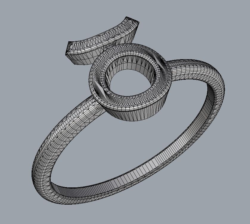 Zodiac Ring - Taurus 3D print model_9