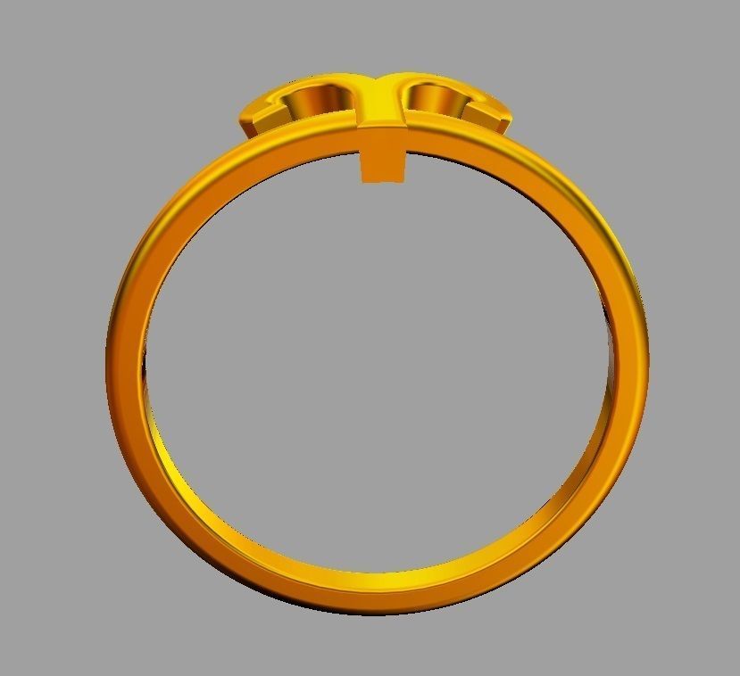 Zodiac Ring - Aries 3D print model_8