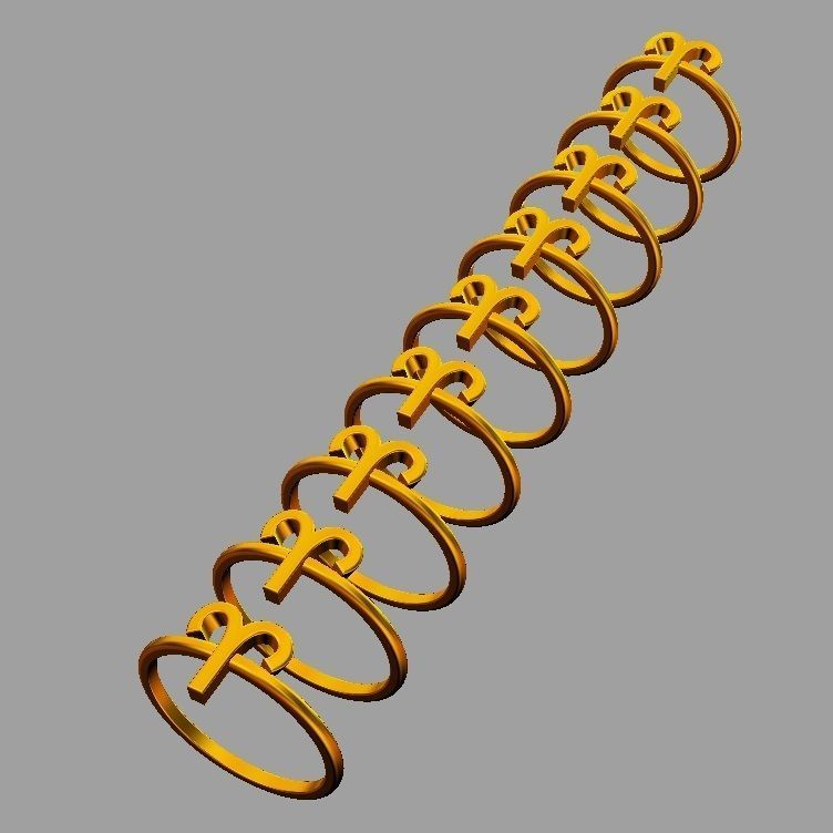 Zodiac Ring - Aries 3D print model_5
