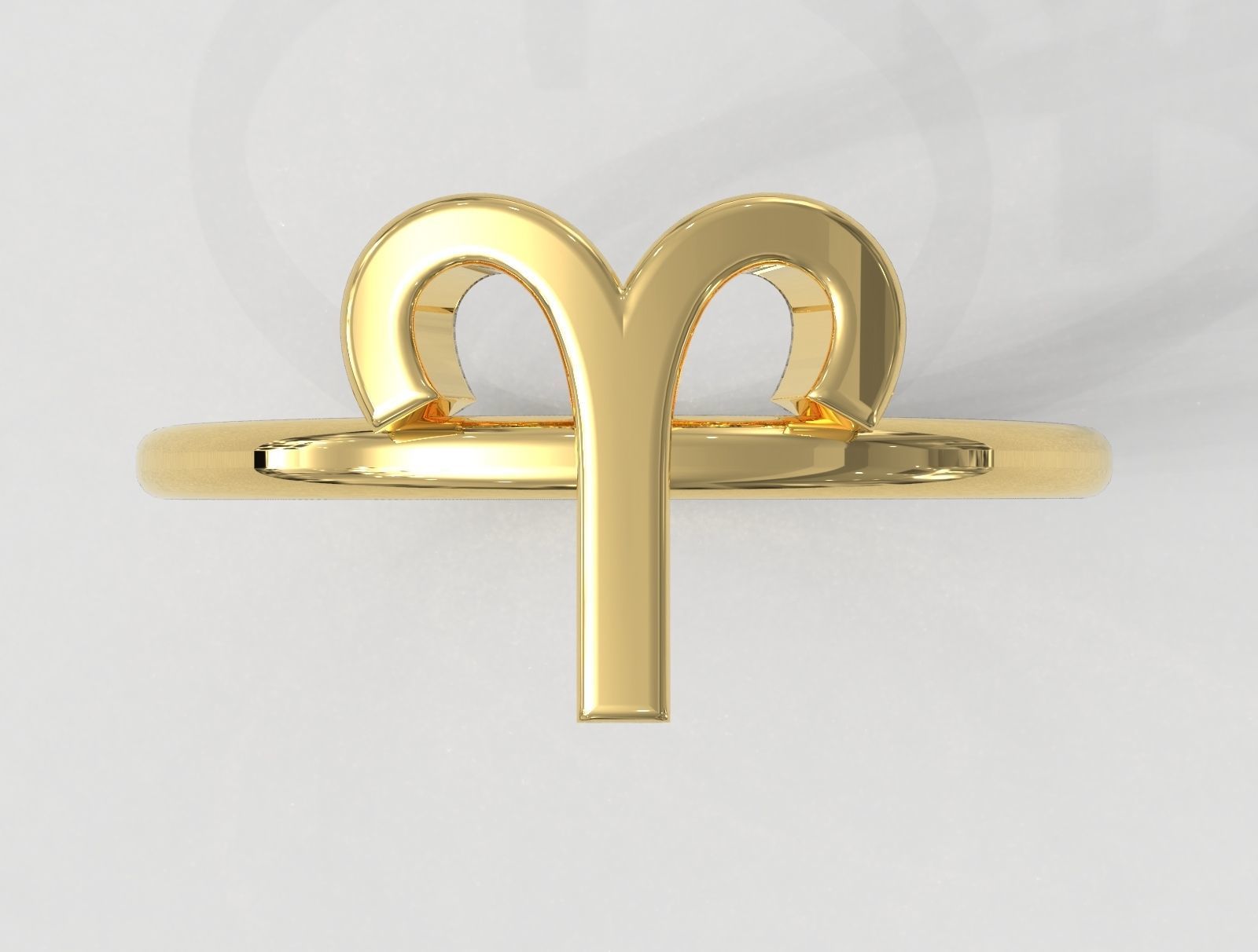 Zodiac Ring - Aries 3D print model_2