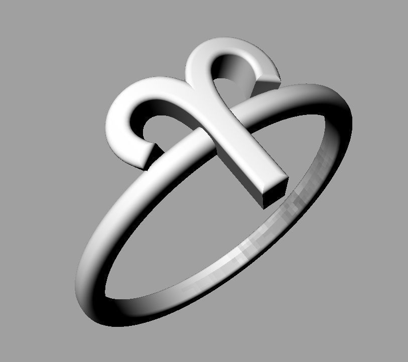 Zodiac Ring - Aries 3D print model_13